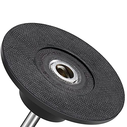 YAKAMOZ 2 Pcs 3 Inch Roll Lock Sanding Disc Holder with 1/4" Shank, Quick Change Adapter for Power Drill