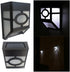 anso Solar Powered Wall Mount LED Light Garden Path Landscape Fence Yard Lamp (Cold White)