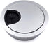 Jetland Desk Grommet for Wire Organizer, Matte Silver, Fits 2" Hole, GMS53, 2-Pack