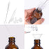 12 Pack 2oz 60 ml 1 Brush,2 Sprayers,2 Funnels,3 24 Amber Glass Spray Bottles with Fine Mist Sprayer & Dust Cap