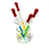 A Set of 3pcs Glass Graduated Pipette Dropper Liquid Essential Oil Transfer with Red Rubber Cap for Laboratory