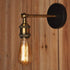 Mengjay E26 Retro Light Fixture Wall Sconce Industrial Style Adjustable Brass Finish Vintage Lighting Edison Lamp
