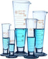 Professional Lab Graduated Measuring Cup with Spout, 50ml Wide Mouth Glass Conical Beaker