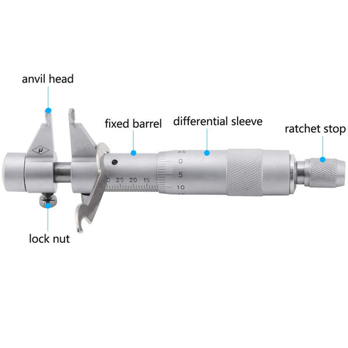 Inside Micrometer - Stainless Steel Vernier Caliper, 0.01mm Accuracy, 5mm to 30mm Measuring Range