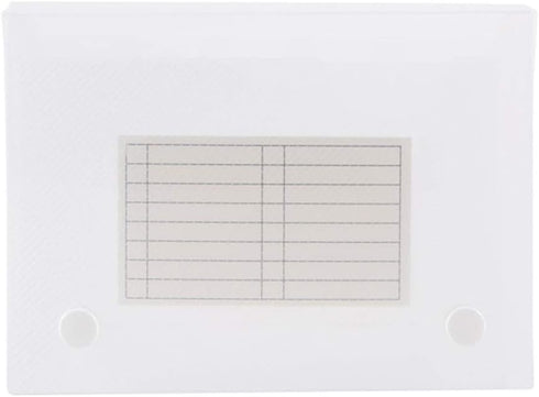 Filexec Products Universal Case - 4"x6", 5-Tabs Removable, Clear, Pack of 12 (50603-20223)