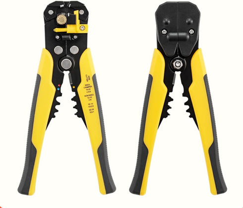 szhdxsy Wire Stripper, Self-Adjusting 8" Stripping/Crimping Tool for 10-24 AWG, Multi-Function Hand Tool