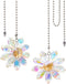 ccHuDE 2 Pcs Glass Crystal Ceiling Fan Pull Chains Decorative Pull Chain Extensions
