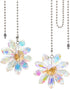 ccHuDE 2 Pcs Glass Crystal Ceiling Fan Pull Chains Decorative Pull Chain Extensions