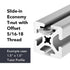 8020, 3620, 15 Series, 5/16-18 x .625" Long Button Head Socket Cap Screw with Washer & T-Nut