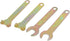 uxcell Bronze Tone Angle Grinder Spanner Wrench Lock Nut Hand Tool, 4 in 1 Set, 112mm Length