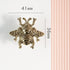 SANCHAKOU 2 Pack Metal Cabinet Handles Brass Bedside Table Small Bee Handle Wardrobe Cabinet Drawer Shoe Cabinet Handle