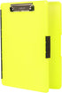 Dexas Slimcase 2 Storage Clipboard, Neon Yellow, Office Supplies Clipboards for Organizing, A4 Holder