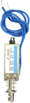 DC Electromagnet, 6/12/24V 300mA Pull Push Type for Food Machine Textile Machinery, 10mm Retractable Range