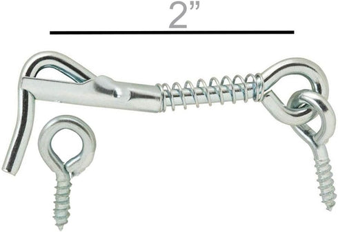 MI MADOL IMPORTS, LLC MADOL Safety Hook and Eye Latch, Zinc, 2 Inch 5 Pack