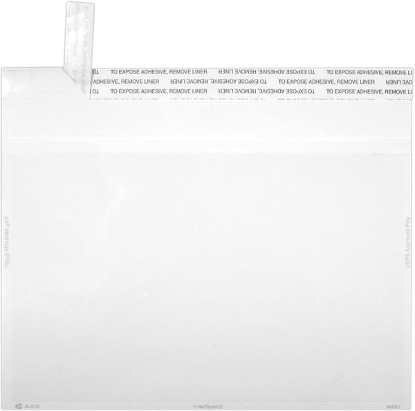 LUXPaper A9 Invitation Envelopes | Peel & Press | 5 3/4" x 8 3/4" | Crystal Clear | 50 Qty, 3.5 Mil.