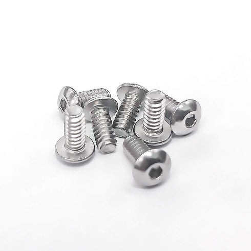 #4-40 x 1/4" Button Head Socket Cap Bolts Screws, 200 PCS, 304 Stainless Steel 18-8, Allen Hex Drive