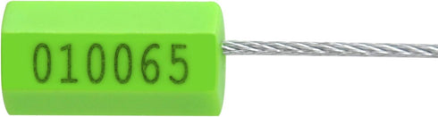 20pcs 20pcs) Security Marking Cable Seals Tamper Proof Steel Wire Seal Numbered Shipping Seals Disposable Pull Tight