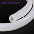 DMiotech 17mm ID 22mm OD Silicone Tube, 2.5mm Thick, 3.3 Feet White Industrial Tubing for Water Pump