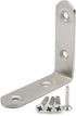 (10-Pack) 2.5mm 65mm 65mm 20mm 40 PxyelecStainless Steel L Bracket Joint Thick Silver Right Angle Corner Brace x x