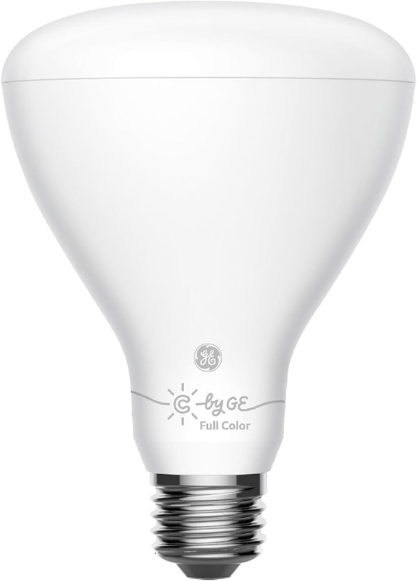 GE CYNC Smart Flood Light Bulb, Full Color, Bluetooth Enabled, Alexa and