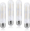 Dimmable T10 Frosted LED Tubular Bulb, 8W Warm White 2700K, E26 Base, 70 Watt Equivalent, 4 Pack for Desk Lamp