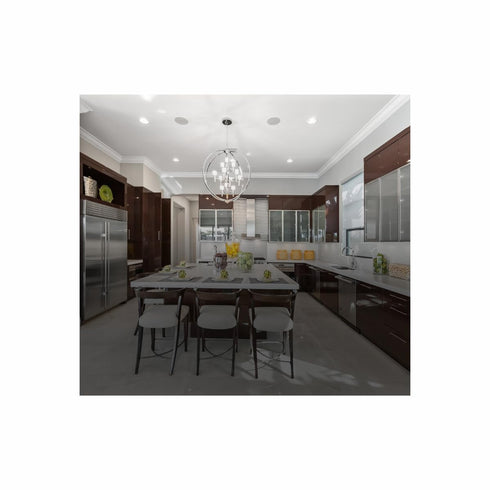 EL1420W 4 ELCO Lighting Adjustable Low Voltage Recessed Lighting Trim, Slot Aperture Ceiling Light Fixture, White