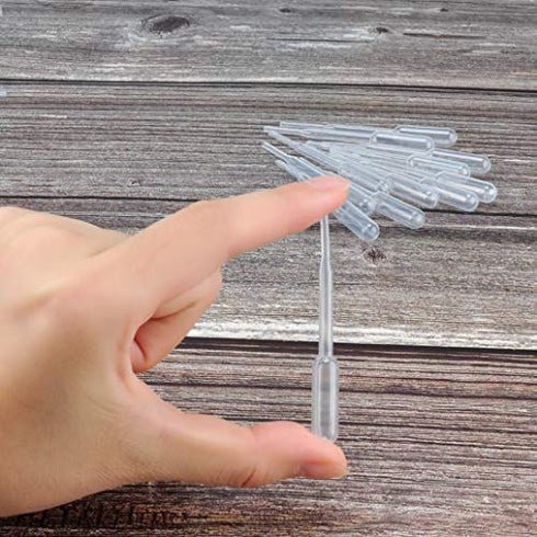 moveland 0.2ml Plastic Mini Transfer Pipettes, 350PCS Disposable Dropper for Liquid Mixture