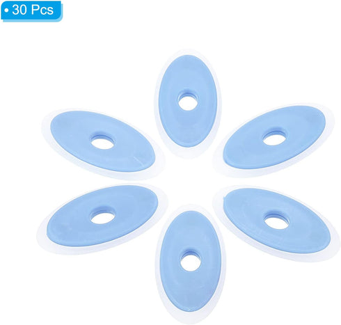 PATIKIL 30 Pack Erasable Pen Eraser, 4.7x2.4cm Oval Hollow Eraser for Art Office Classroom