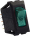 JR Products 13695 Green/Black SPST Illuminated On/Off Switch by JR Products