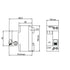 32A, 240V AC, 1 Pole + Neutral Pole, DIN Rail Mount Miniature Circuit Breaker, Trip Curve: C