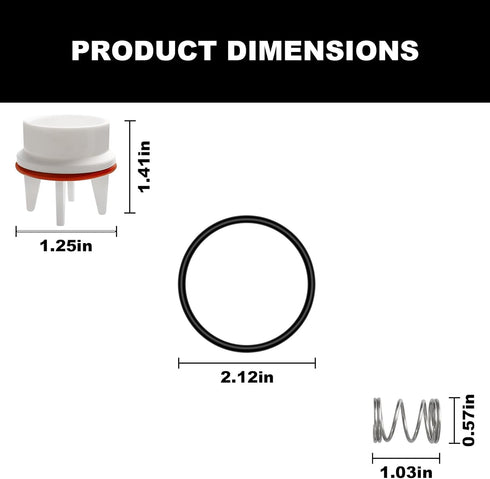 for Watts 1" Pressure Vacuum Breaker Vent Float Kit Work with 800M4, 800M4-FR, 800M4-QT & RK 800M4-T