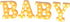 Generic Led Display Letters, Light-Up Night Light, Soft Yellow Illumination, Decorative For Birth