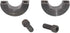 Two-Piece Clamping Collar, Carbon Steel with Black Oxide Plating, 7/8" Bore Size, Set Screw