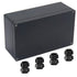 Junction Box IP65 Waterproof ABS Plastic Electrical Project Case, Project Box with 4 PCS M16 Cable Glands, 7.87 x 4.72