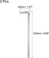 uxcell 3/8" Ball End Hex Key Wrench, L Shaped Long Arm CR-V Repairing Tool, SAE Sizes by uxcell