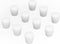 Silicone Rubber Stopper, 10-Pack, Size 5#, Tapered White Silicone Stoppers for Laboratory Sealing
