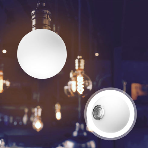 Ipetboom 3.1 Inch G9 Bulb, Frosted White Glass Globe for Light Fixtures - Round Replacement Shade Cover with Standard