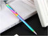 RONRONS 6 Pack Rainbow Slim Retractable Ballpoint Pen - Black Ink Metal Pen for Office School Supplies