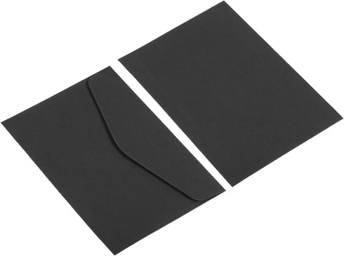 YOKIVE 24pcs Gift Card Envelopes, 11x8cm Mini Envelopes for Thank You Cards, Graduation, Wedding, Birthday - Black