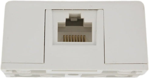 Leviton 8P8C Screw Terminal, Surface Mount Jack, 40278-W, White