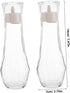 8.8 oz Countertop PRETYZOOM Mouthwash Dispenser with Lid Small Glass Bottle for Bathroom and Kitchen Multi-Purpose