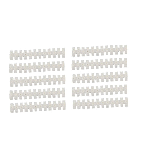 12-Position Wire Connector Barrier Terminal Strip 10a Brass Firmware Fastening Galvanized Screw