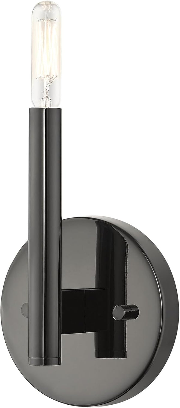 Livex Lighting, 51171-46, Copenhagen, Single ADA Sconce, Black Chrome
