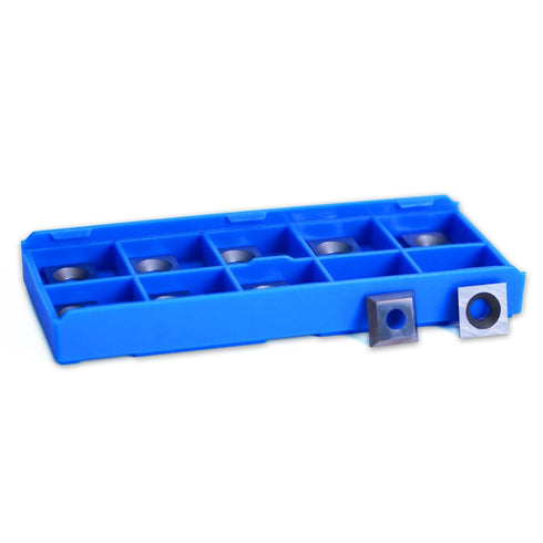 SpeTool 10pcs Square Carbide Inserts Replacement Cutter for Surfacing Router Bit (10mmx10mm,