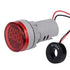 3pcs Digital Display AC Current Indicator, 22mm Round Head LED Current Tester 0~100A Ammeter Monitor (Red)
