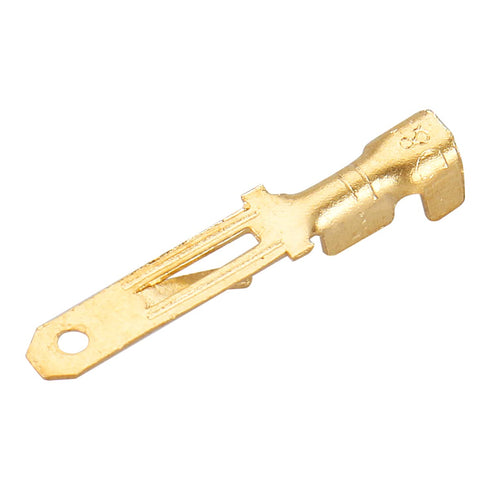 Baomain 0.11" Male Spade Quick Splice Crimp Terminals, 2.8mm Non Insulated Pack of 100