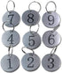 StayMax Metal Round Numbered Tags, Key Tags ID Tags 1.18 Inches (1-25)