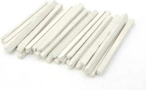 Underfur Sheet White Slate Pencils, Natural Stone Cut, Pack of 50pcs