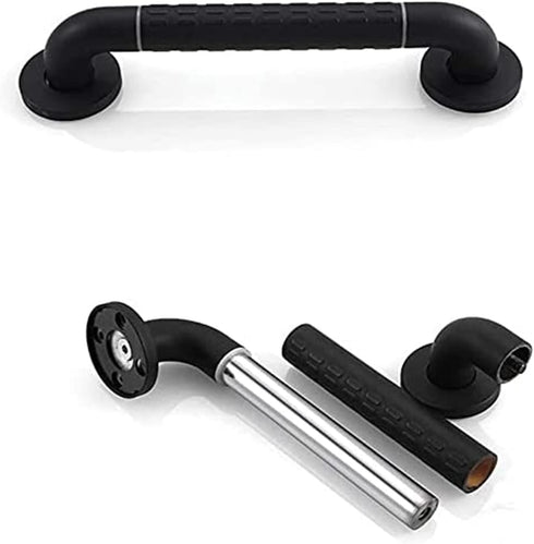 ALDEPO 58Cm) Grab Bars Stainless Steel Safety Armrest, Nylon Outer Tube Anti-Skid Handrail Toilet Safety Support Rail