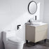 Set Modern Matte Black Recessed Toilet Paper Towel Holder Durable Metal Wall Mount for Space Saving Bathroom Design
